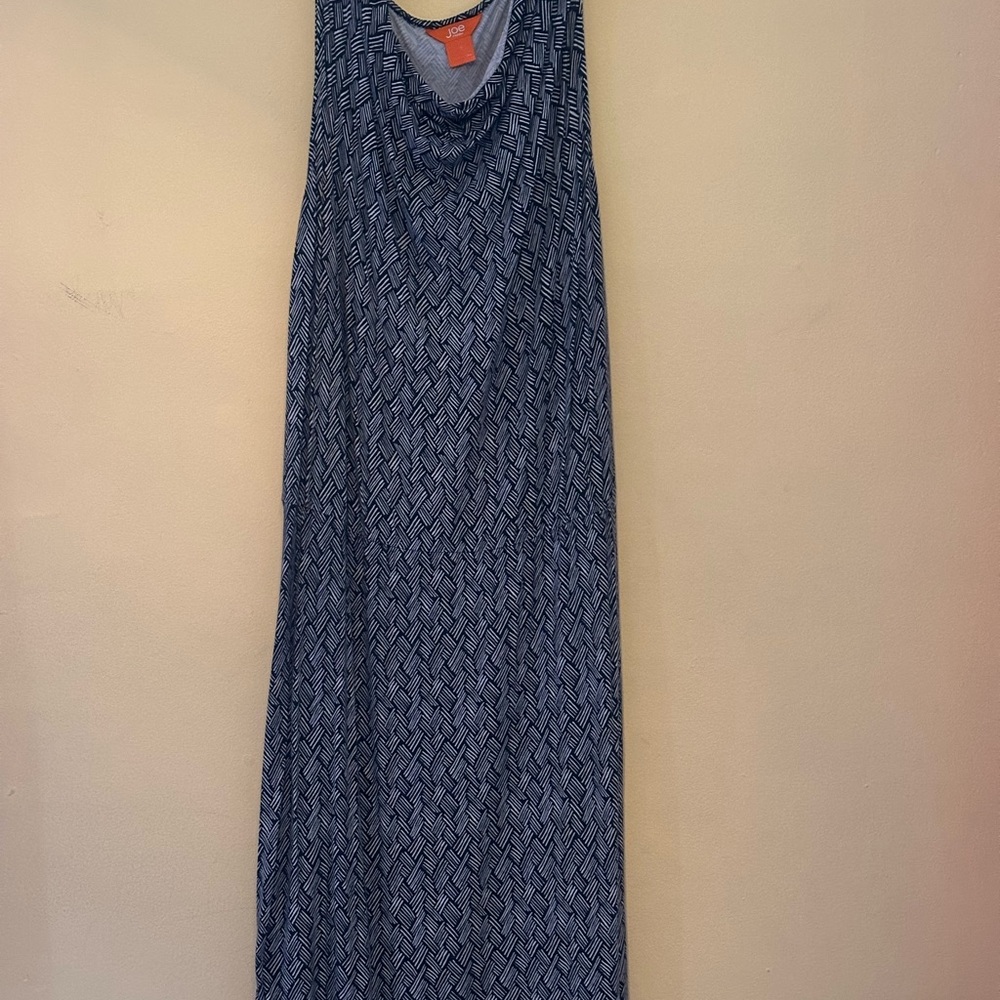 Joe Fresh Black and White Patterned Drop Waist Dress